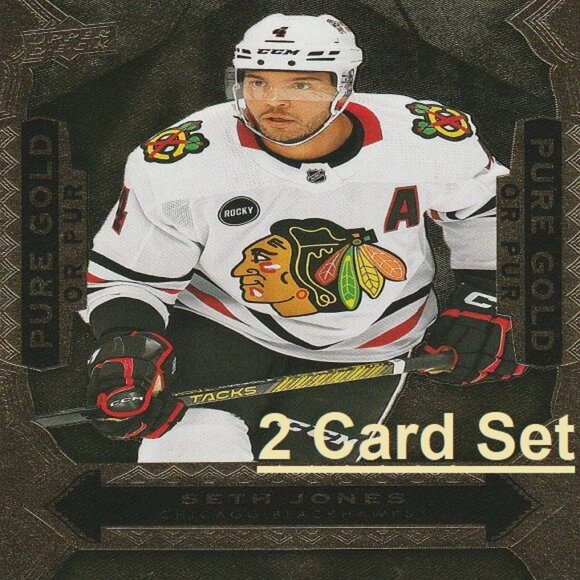 Seth Jones Chicago Blackhawks Hockey Card Collection - Picture 1 of 3